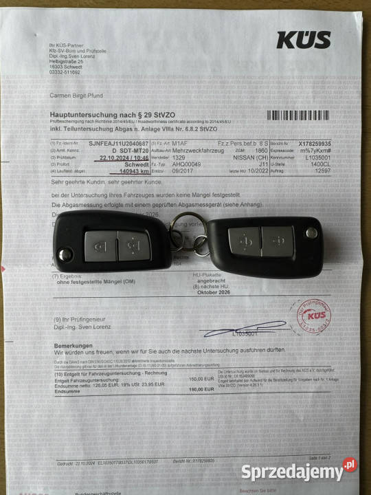 Nissan Qashqai czujnik parkowania Szczecin