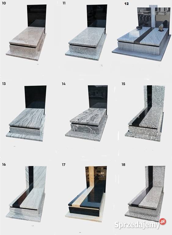 Nagrobki Granitowe kamieniarstwo LORENTIS Pozostałe usługi Katowice