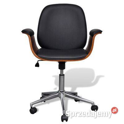 vidaXL Fotel biurowy gięte drewno i sztuczna mazowieckie