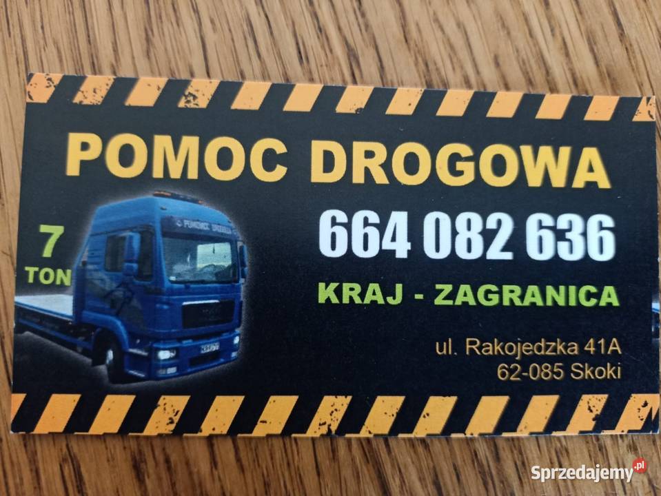 Pomoc drogowa auto transport do 7t transport wielkopolskie Skoki usługi moto