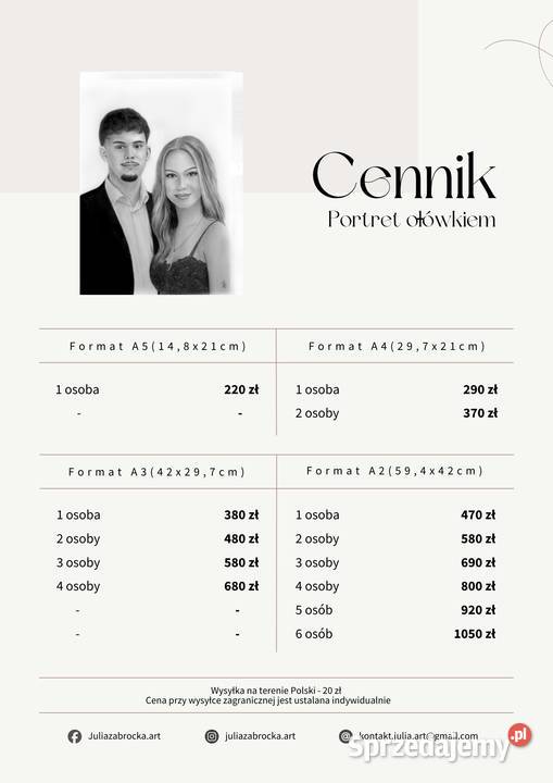 Portret ze zdjęcia na zamówienie wyjątkowy pomorskie Gdynia