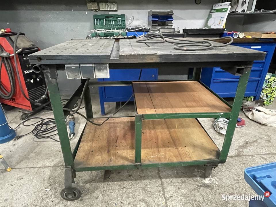 Stół warsztatowy z imadłem i gniazdem do Stoły warsztatowe Tychy sprzedam