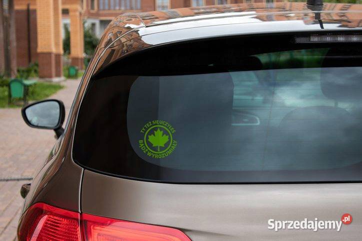 Naklejka Młody Kierowca ZIELONY LISTEK 12 folia Naklejki Kobierno sprzedam