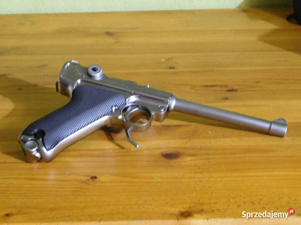 Replika pistoletu parabellum luger P08 WW CHROME Kęty