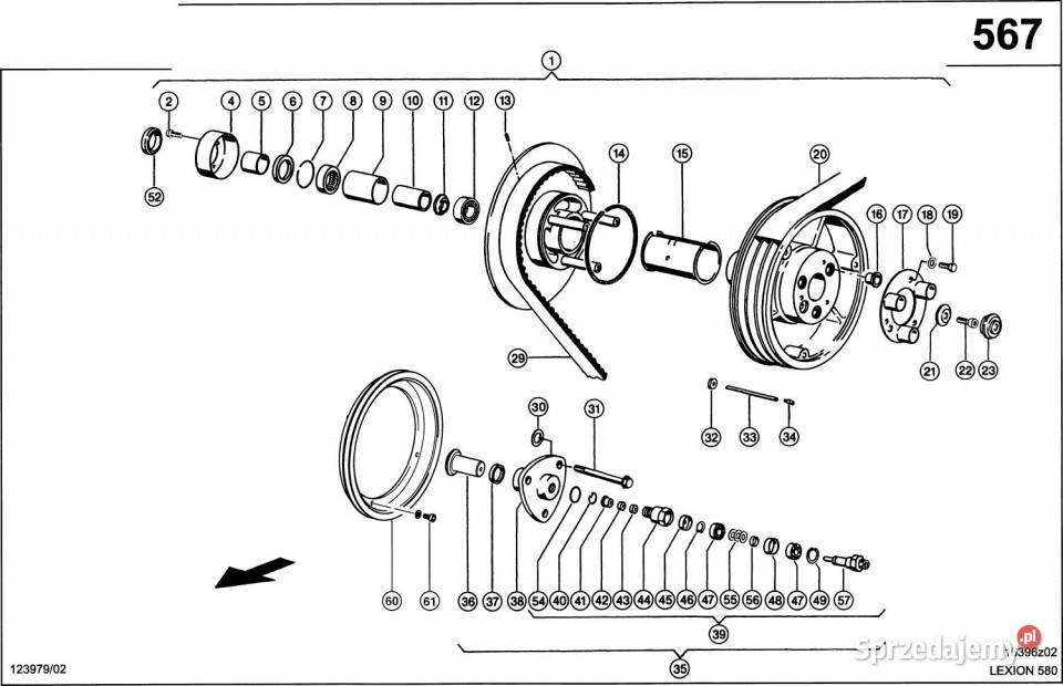 Claas Lexion 580 PAKIET NAPĘDU 0006674712 Jastrzębniki
