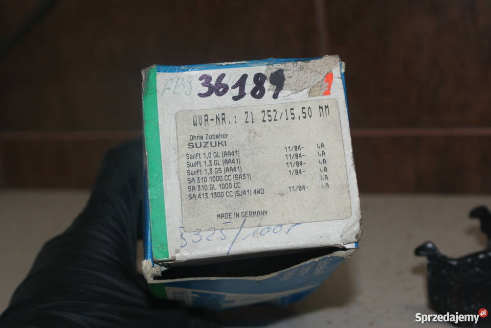 KLOCKI HAMULC SUZUKI SWIFT 8389 abs 36189