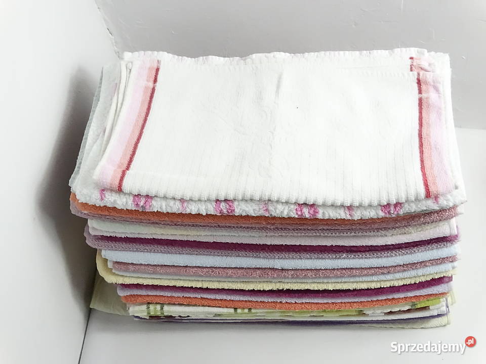 Zestaw 25 ręczników bawełnianych 95x45 Ręczniki Biłgoraj sprzedam