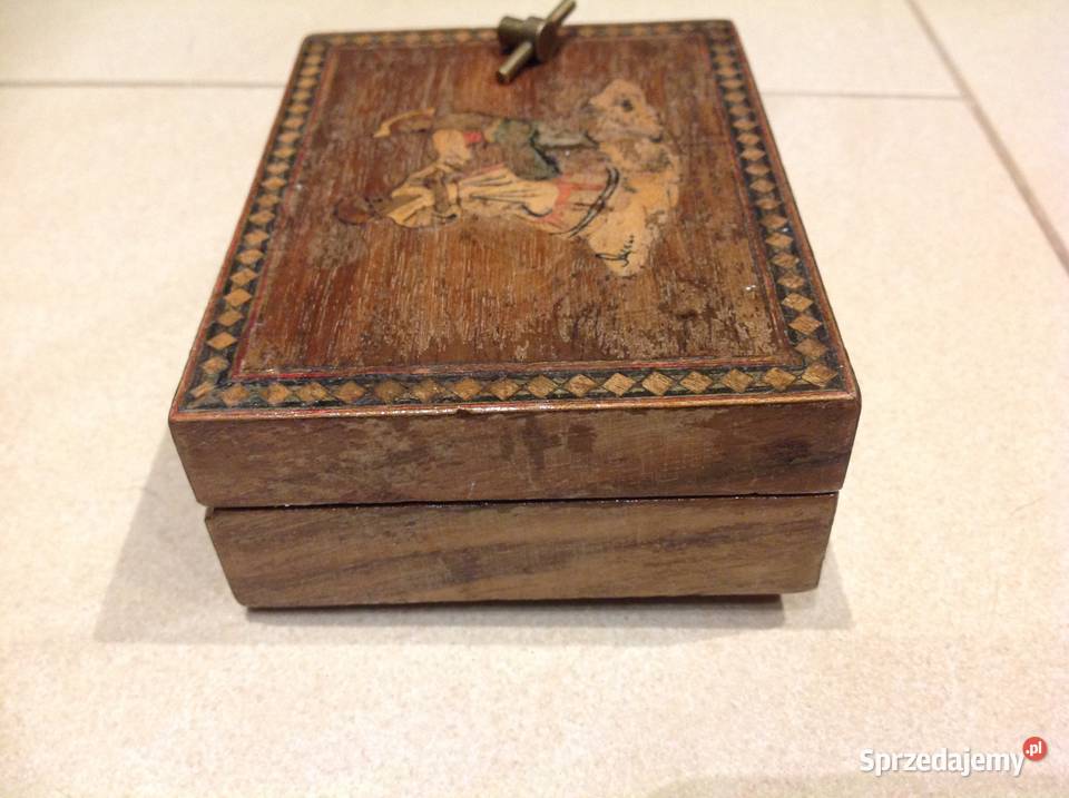 Stara Szkatułka z Pozytywką Sygnowana lubuskie Nowa Sól sprzedam