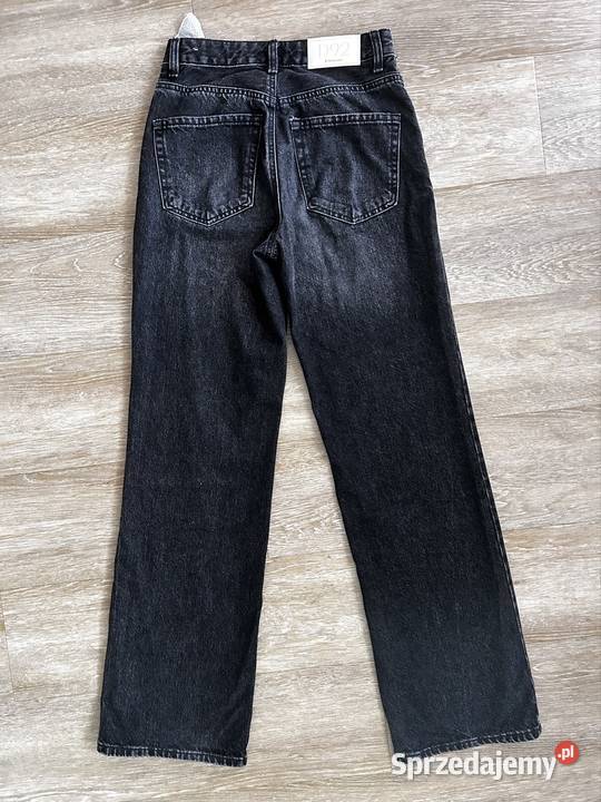 Jeansy Stradivarius XS czarne jeansy Rozmiar 34(XS)
