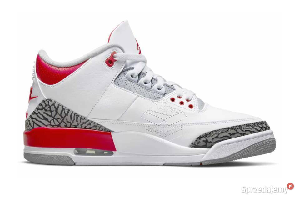 Nike AIR JORDAN 3 Fire Red DN3707160 biały Szczecin