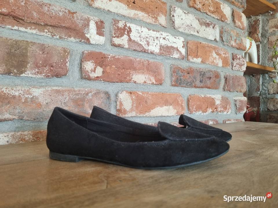 Czarne baleriny PullBear Balerinki Warszawa