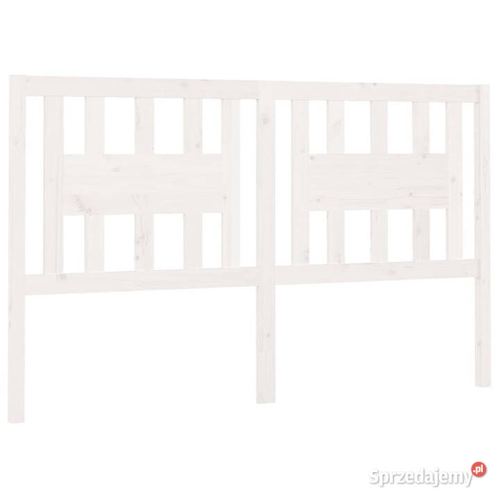 Wezgłowie łóżka białe 141x4x100 lite drewno sprzedam