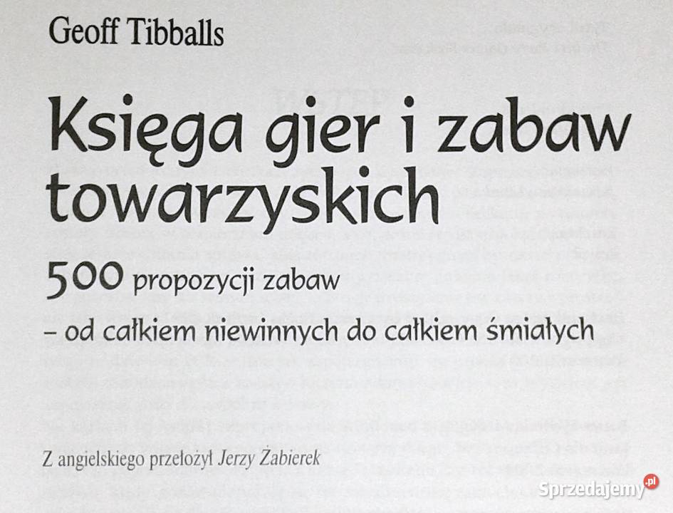 Książki o grach i zabawach towarzyskich Geoff Chełm