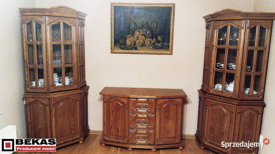 Komplet Komoda 120 dwie witrynki Narożnikowe 50cm Meble do salonu opolskie Opole