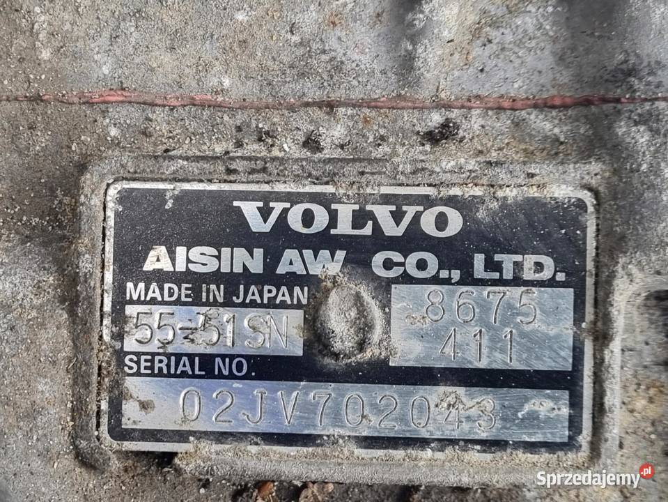 AUTOMATYCZNA SKRZYNIA BIEGÓW Volvo S60 24 20V Rudka