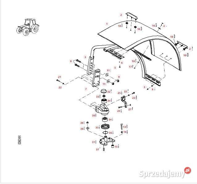Błotnik VF52060R28 816700030020 Fendt 716 Vario Wilkowo