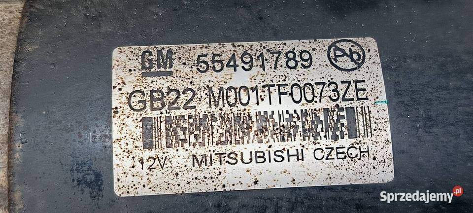 ROZRUSZNIK OPEL MERIVA B II 55491789 osobowe Lipno sprzedam