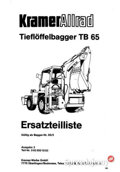 Katalog części Kramer TB65