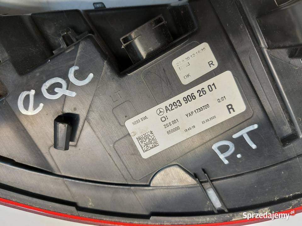 Mercedes EQC 400 W293 LAMPA PRAWA TYŁ TYLNA sprzedam