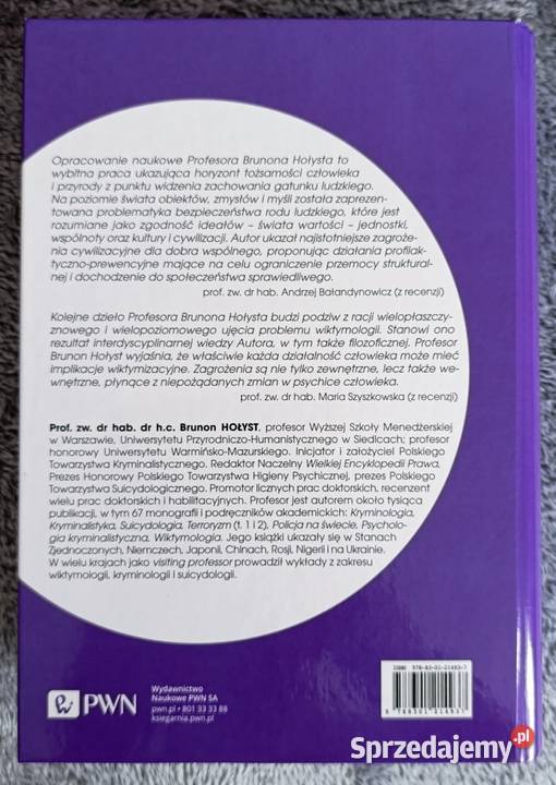 Wiktymologia społeczna Brunon Hołyst