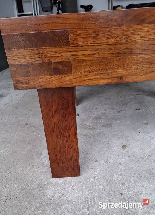 Solidna ciężka dębowa ława łódzkie Wieruszów