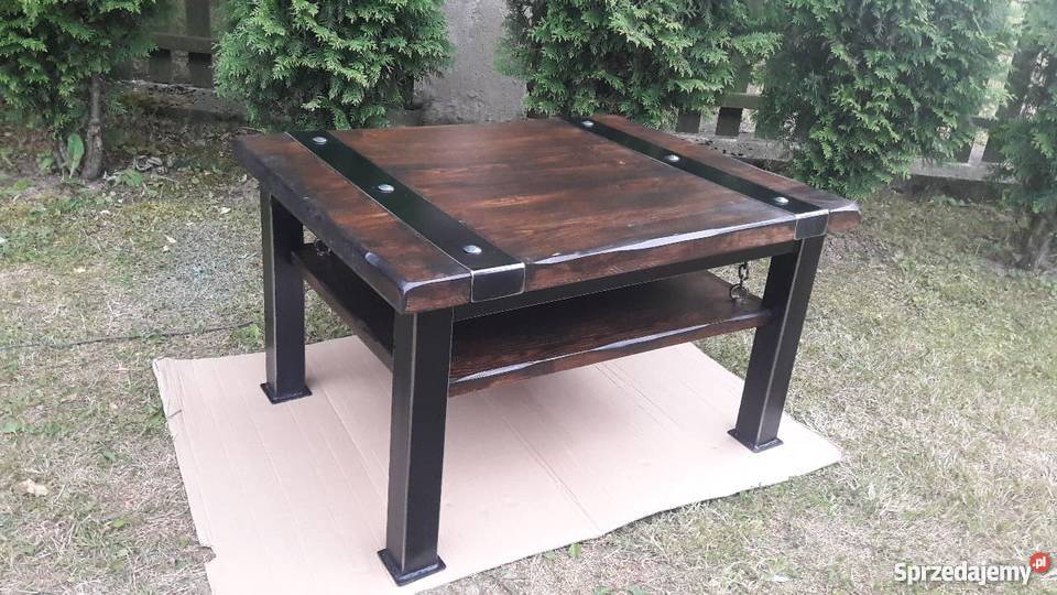 Industrialny Stolik kawowyŁawa Loft mazowieckie Warszawa