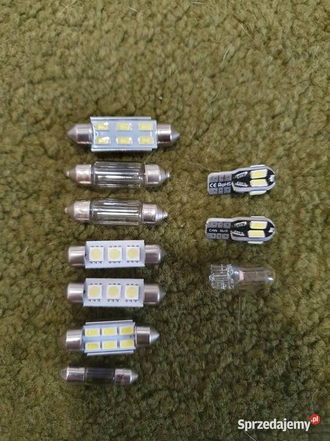 Komplet 10 żarówek samochodowych LED i osobowe