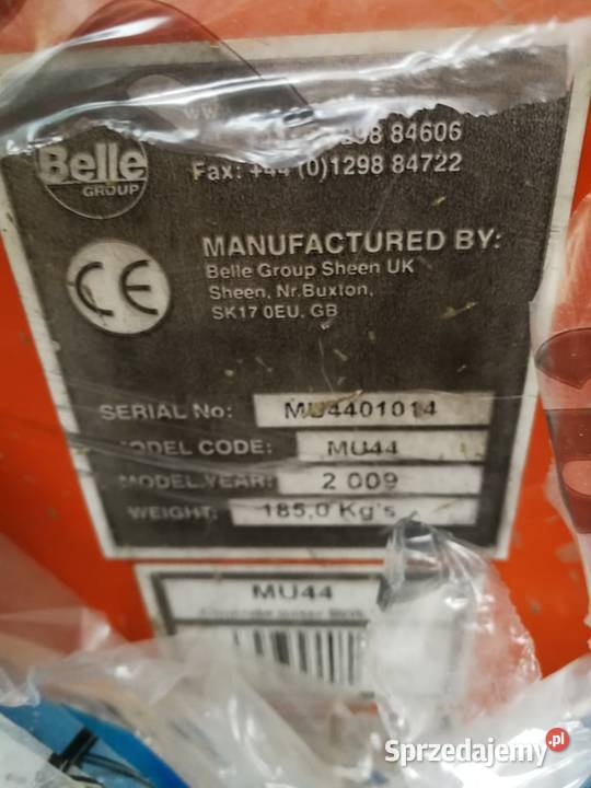 BETONIARKA BELLE GROUP MU44 400V Radom