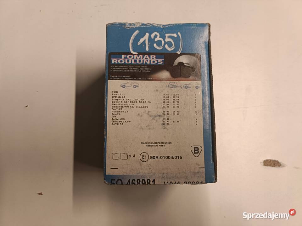 KLOCKI HAMULCOWE Ford Escort MK6 Scorpio Sierra