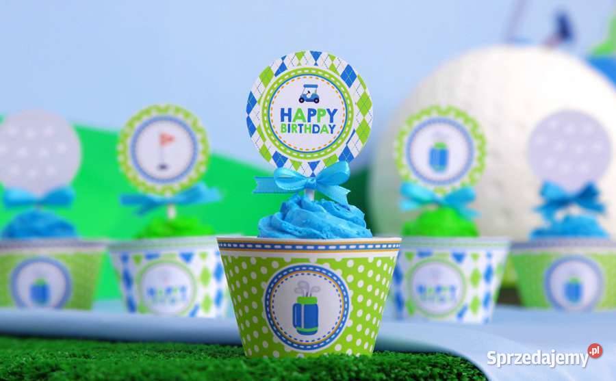 Golf Golfista szablony urodziny słodki stół wielkopolskie