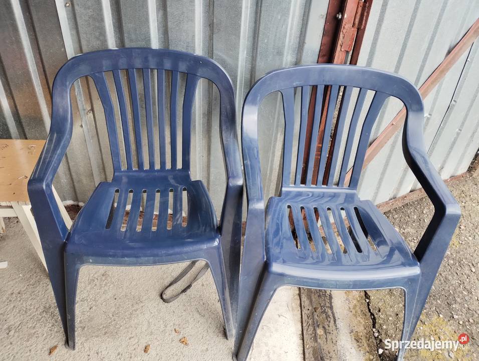 Krzesła ogrodowe plastikowe 2 na dzialkę zachodniopomorskie Szczecin