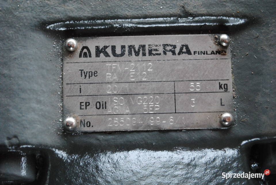Motoreduktor 75kw 73obrmin Kargowa