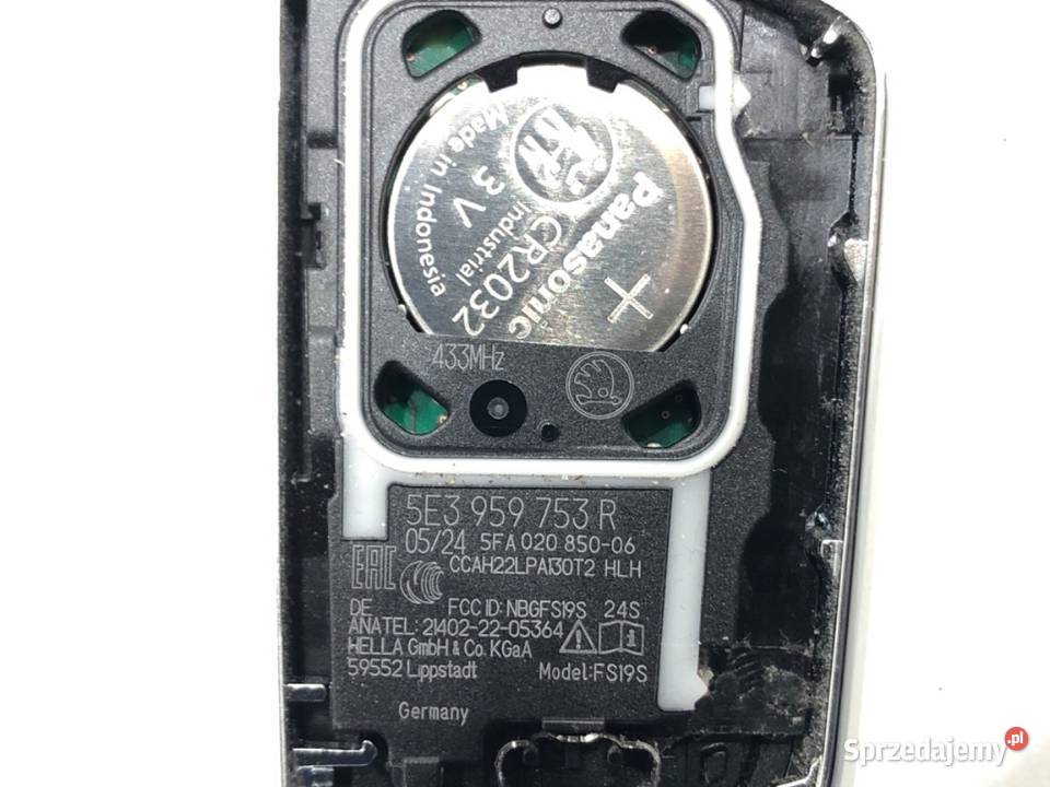 KLUCZYK SKODA SUPERB IV Kombi 5E3959753R PILOT Zamki, wkładki i kluczyki