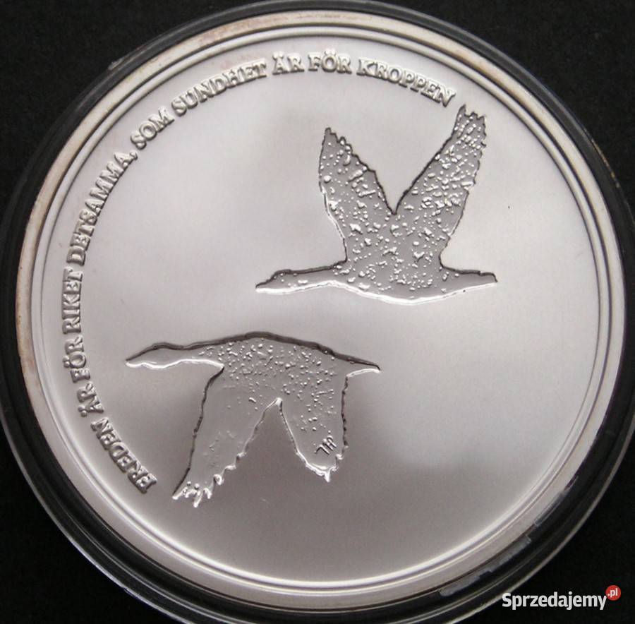 Szwecja 200 koron 2008 SREBRO gęsi stan menniczy łódzkie Łódź sprzedam