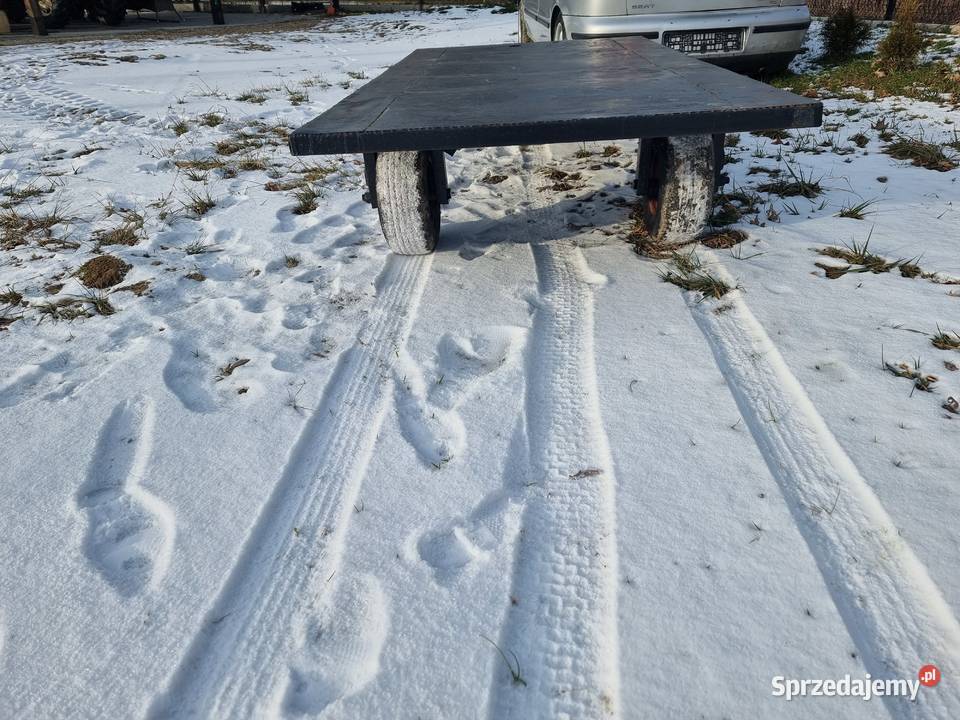 przyczepa jednoosiowa rolnicza platforma Grybów
