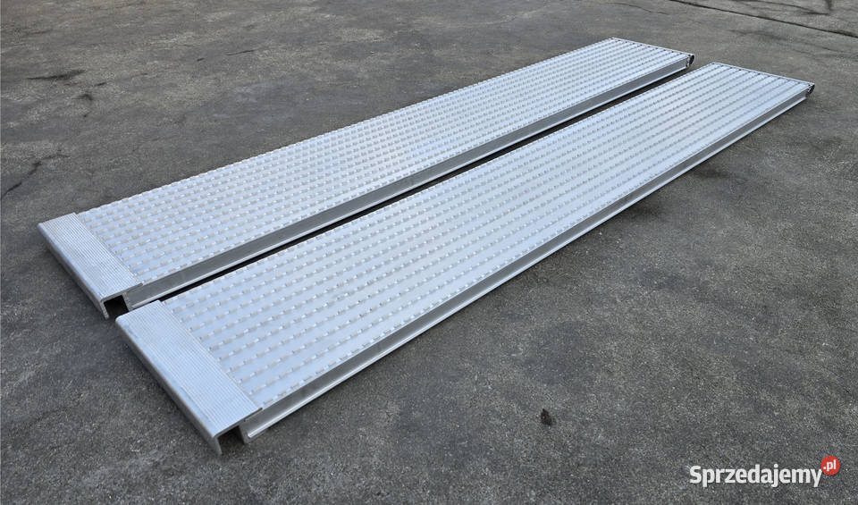 Najazdy aluminiowe frezowane 2000x340x40mm mocna Lubanie