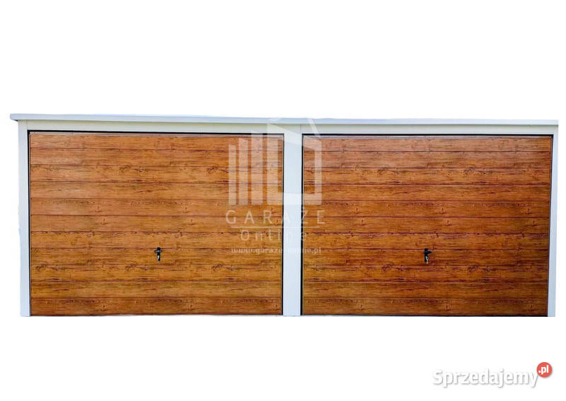 GARAŻ BLASZANY 6m x 58m spad tył 2x Brama drzwi 34.8m2 Tarnów