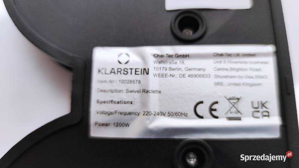 Grill elektryczny Klarstein Tenderloin 5050 Jadowniki