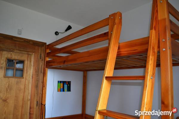 antresola łóżko piętrowe drewniane IKEA Kraków