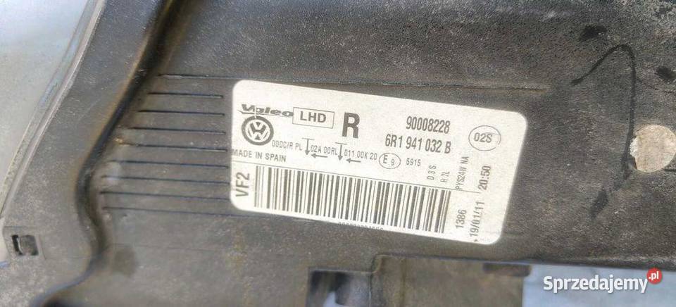 Lampa Przod Xenon Led Vw Polo V 6R 0916r Europa Lampy przednie dolnośląskie