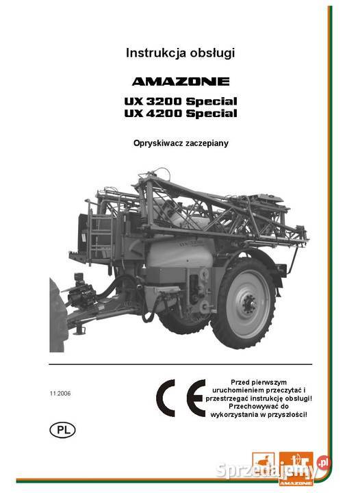 Instrukcja obsługi Amazone UX Special Szamotuły sprzedam