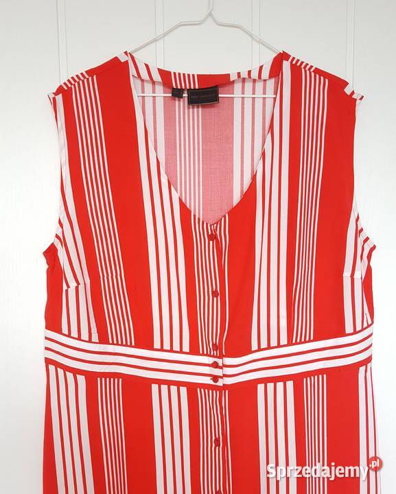 Nowa sukienka letnia Bon Prix 48 4XL czerwona Rozmiar 48 zachodniopomorskie Szczecin