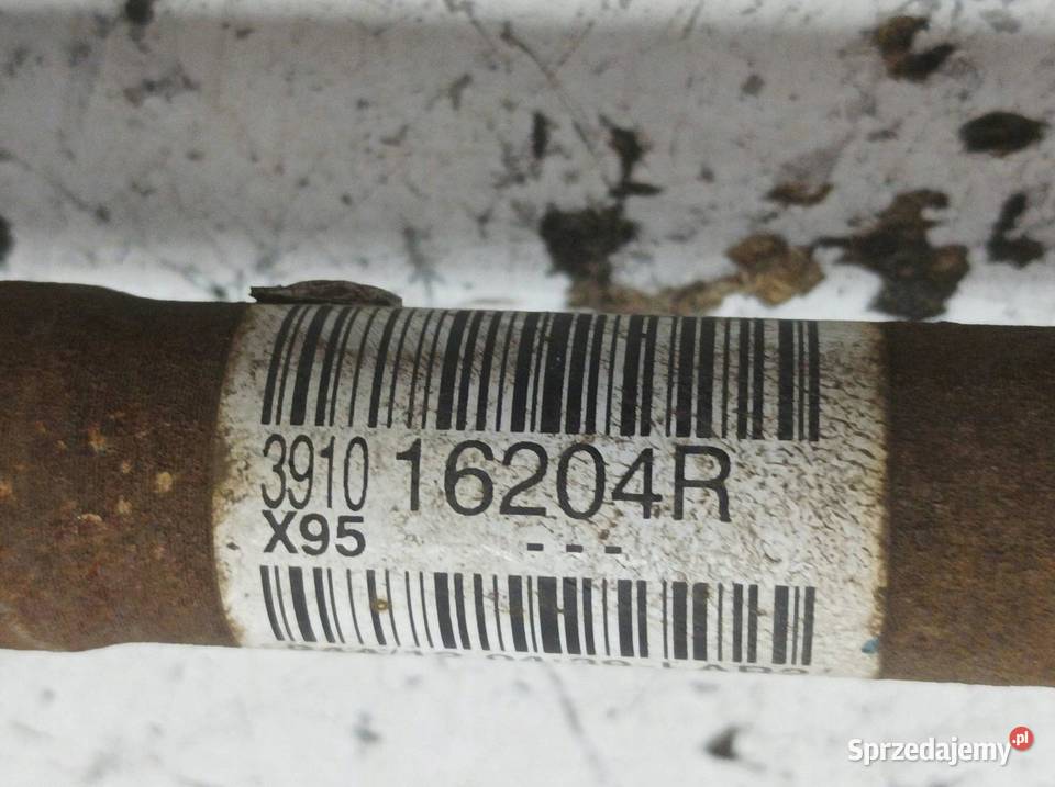PÓŁOŚ LEWY PRZÓD 15 DCI 391016204R Renault Rok produkcji 2012