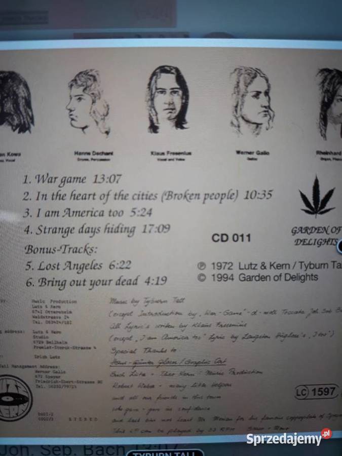 Perełka psychodelicznego rocka TYBURN TALL rock Rzeszów sprzedam