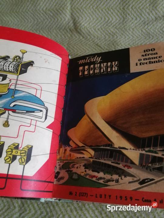 Młody Technik Rocznik 1959 Tom I 16 OKŁADKI W Szczecin