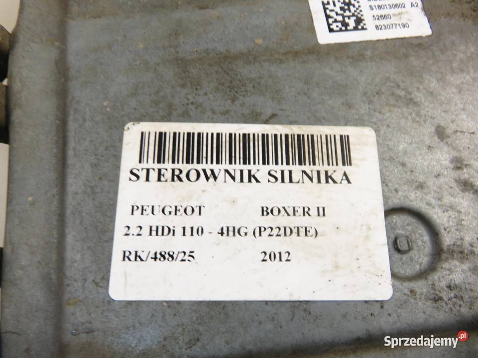 STEROWNIK PEUGEOT BOXER II 22 HDi 110 4HG P22DTE