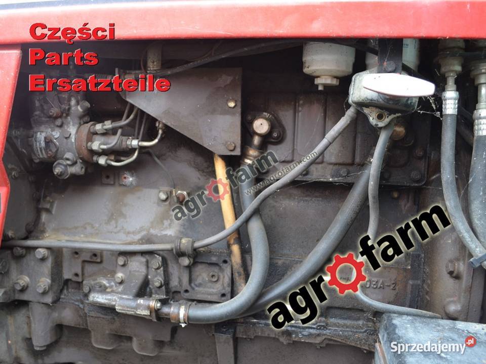 Massey Ferguson 6180 części skrzynia biegów oś Byków