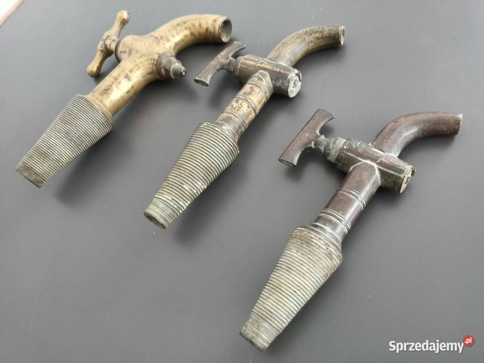 Antyczne mosiężne i brązowe zawory do beczek podkarpackie Rzeszów