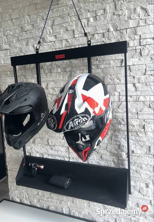 Półka na kaski motocyklowe 2 kaski stalowa Mielec