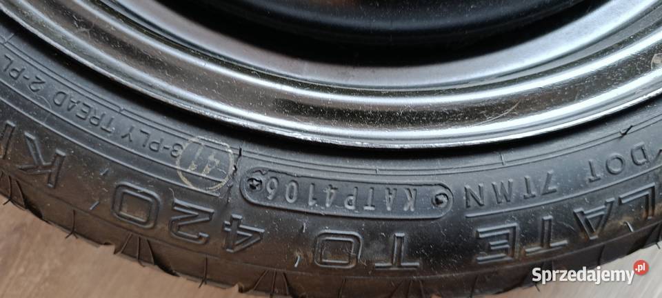 koło dojazdowe opona dojazdowa nowa T12570D1595 Poznań